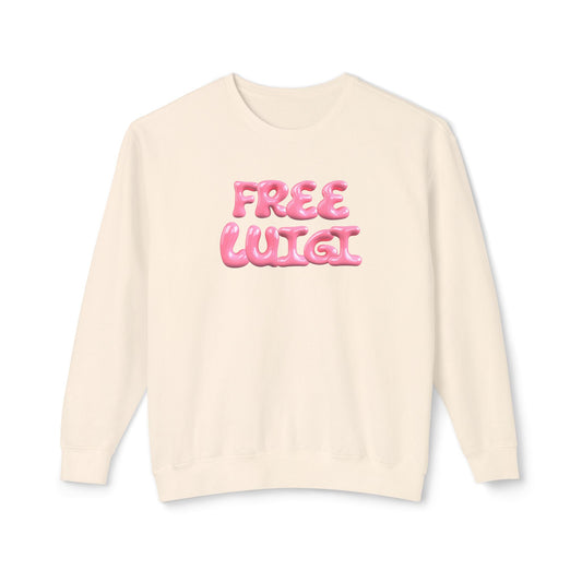 Bubble Gum Freedom Lightweight Crewneck Sweatshirt